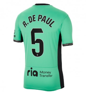 Atletico Madrid Rodrigo De Paul #5 Tredje trøje 2023-24 Kort ærmer